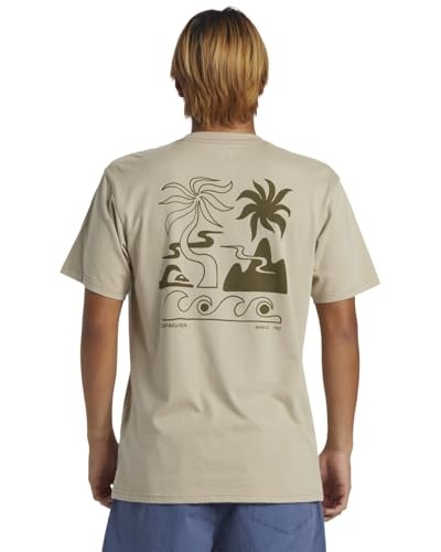 Tropical Breeze Erkek Kahverengi Günlük Stil T-Shirt AQYZT09562-THZ0