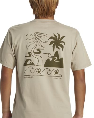 Tropical Breeze Erkek Kahverengi Günlük Stil T-Shirt AQYZT09562-THZ0