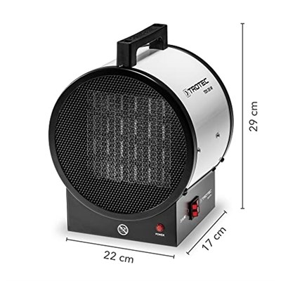 TROTEC Seramik Isıtıcı TDS 20 M Elektrikli Isıtıcı 3 kW - Seçenekler: 3 kW, 2 kW