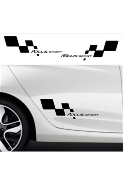 TSC Focus Sport Bayraklı Sticker Seti 2 Adet, Kapikolu-z134
