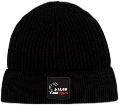 TSC HOUSE Unisex 22WCBE481U Change Your Mind Nakışlı Bere, Siyah, Tek Beden