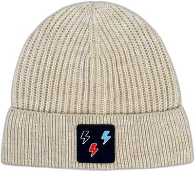 TSC HOUSE Unisex 22WCBE489U Lightning Nakışlı Bere, Ekru, Tek Beden