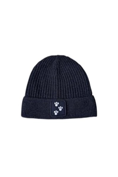 TSC HOUSE Unisex 22WCBE493U Foot Steps Nakışlı Bere, Lacivert, Tek Beden