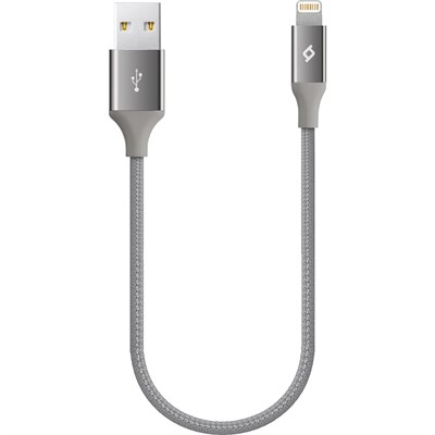 Ttec AlumiCable Mini 30cm Lightning Şarj Kablosu- Uzay Grisi (2DK28UG)