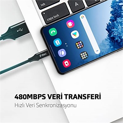ttec AlumiCable Type-C 120cm Şarj Kablosu - Gümüş (2DK18G)