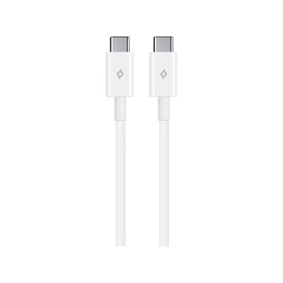 ttec USB-C - USB-C 120cm 60W PD/QC Hızlı Şarj/Data Kablosu Beyaz