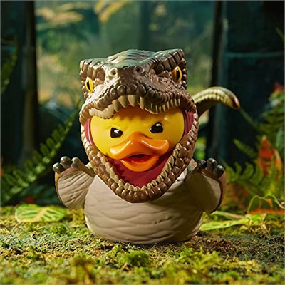 TUBBZ Boxed Edition: Jurassic World Rebirth - Velociraptor Cosplaying Rubber Duck Vinil Figür