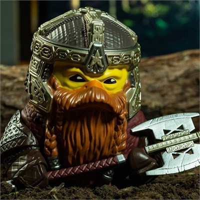 TUBBZ Kutulu Baskı Gimli Koleksiyon Vinil Kauçuk Ördek Figürü - Resmi Yüzüklerin Efendisi Ürünü - TV, Filmler ve Video Oyunları