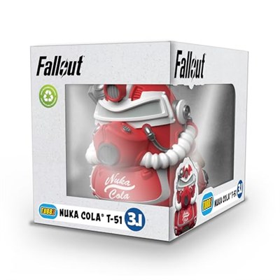 TUBBZ Kutulu Baskı Nuka Cola T-51 Koleksiyon Vinil Kauçuk Ördek Figürü - Resmi Fallout Ürünü - Gerilim TV ve Video Oyunları