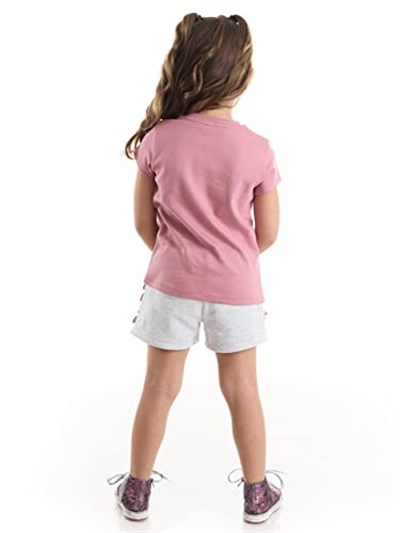 Tüllü Lily Kız Çocuk T-shirt Şort Takım