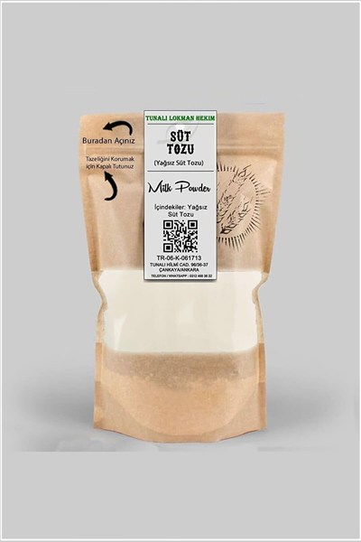 Tunalı Lokman Hekim Yağsız Süt Tozu 100 Gr