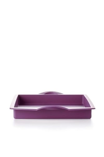 Tupperware 1.5 Litre Mor Silikon Dikdörtgen Pişirme Kalıbı - Esnek Ve Yapışmaz Tasarım