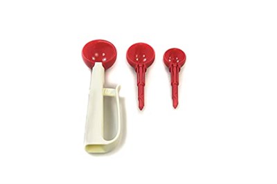 Tupperware Porsiyonlayıcı Porsiyon Türü Beyaz Pastel Kırmızı Ölçüm Kaşığı Kaşık 37743