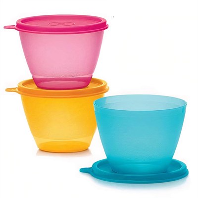 Tupperware Renkli Buzdolabı Kapları 3lü