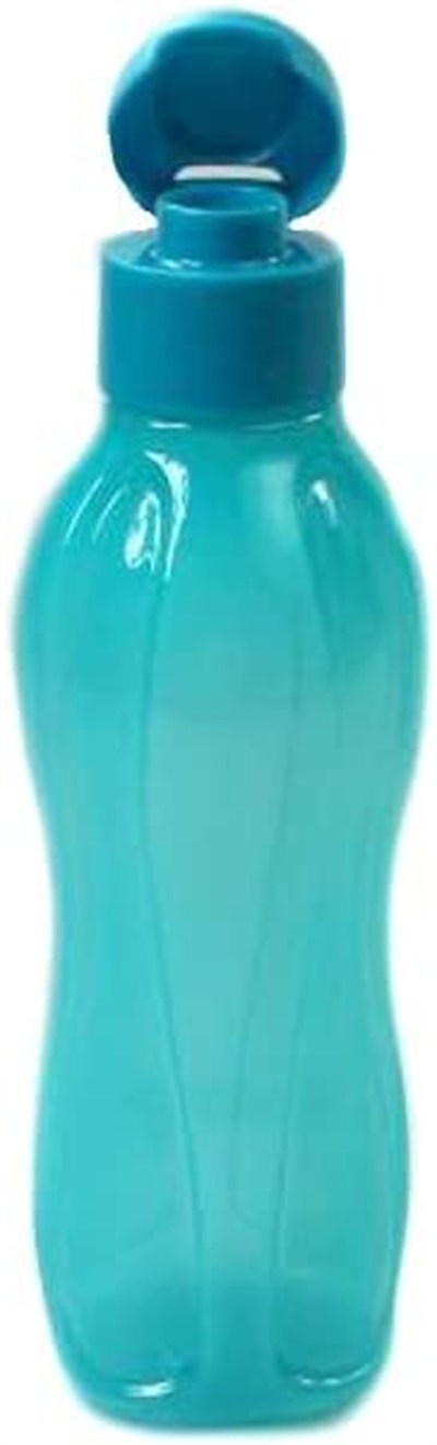 Tupperware to Go Eco 500 ml turkuaz klipsli kilitli içecek şişesi, ekolojik eko şişe