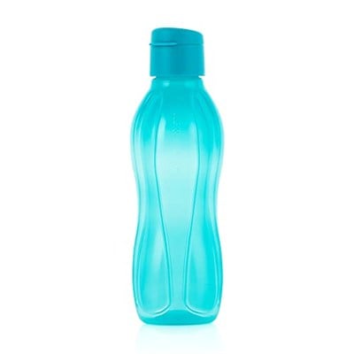 Tupperware to Go Eco 500 ml turkuaz klipsli kilitli içecek şişesi, ekolojik eko şişe