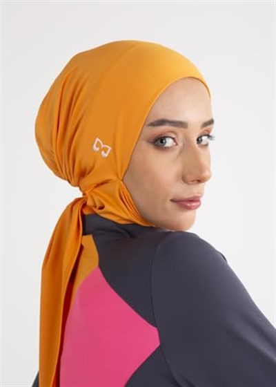 Turuncu Su İtici Deniz Tesettür Bonesi STANDART