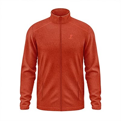 Turuncu Tam Fermuarlı Unisex Polar