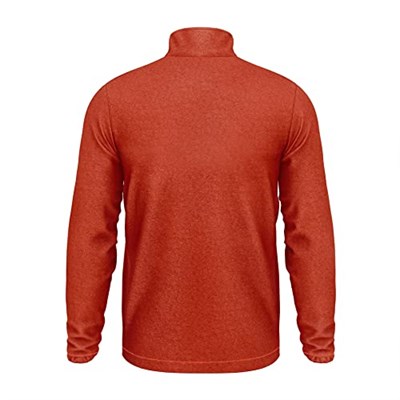 Turuncu Tam Fermuarlı Unisex Polar