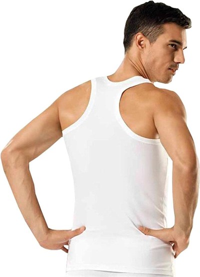 Tutku 3 Adet Beyaz Renk Ribana Sporcu Atlet Beyaz XL