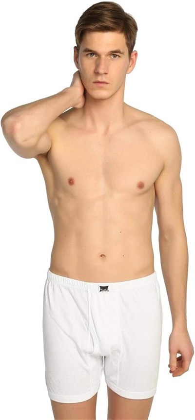 Tutku-6lı Tutku Erkek Arjantin Paçalı Boxer-Beyaz-XL