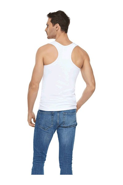 Tutku Elit Tutku Elit 6 Adet Beyaz Renk Elastan Spor Atlet Beyaz 2XL