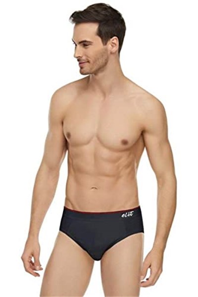 Tutku Elit Tutku Elit Siyah Renk 6 Adet Kemerli Slip Külot Siyah M