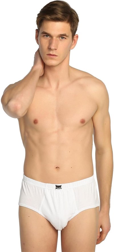 Tutku Erkek Beyaz Penye Slip Külot 6l Paket