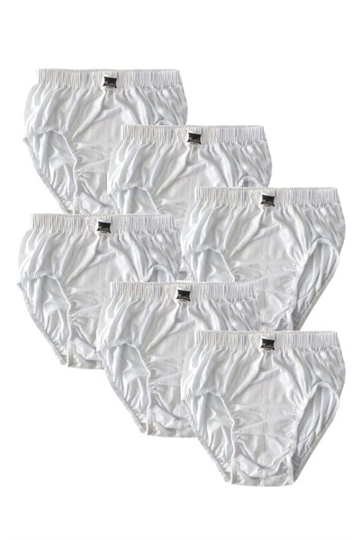 Tutku Erkek Çocuk Beyaz Külot 6lı Paket