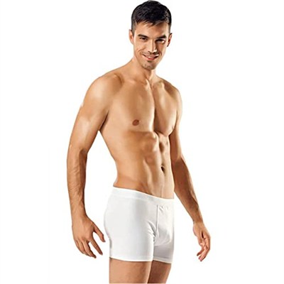 Tutku Erkek Pamuklu Likralı Boxer Paçalı Don 10lu Paket XXL Beyaz