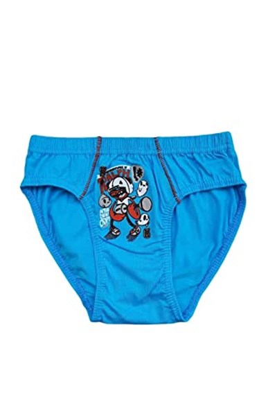 Tutku Iç Giyim Erkek Çocuk Desenli Slip Külot Pamuklu 12li Paket
