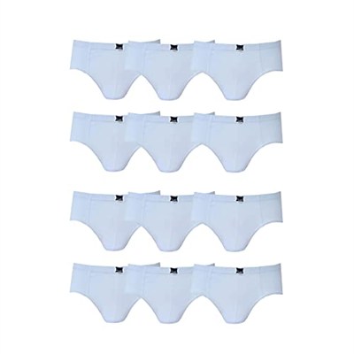 Tutku İç Giyim Erkek Çocuk Pamuklu Slip Külot 12 Li Paket