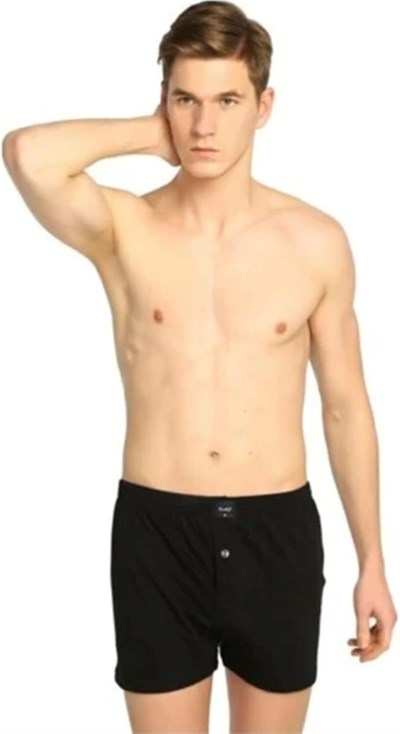 Tutku İç Giyim Erkek Pamuklu Penye Düğmeli Boxer 2li Paket.