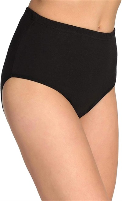 Tutku İç Giyim Kadın Yüksek Bel Bato Külot 6lü Paket, Siyah, 3XL