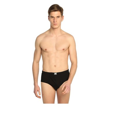 Tutku İç Giyim Pamuklu Erkek Renkli Slip Külot 6 Lı Paket Siyah S
