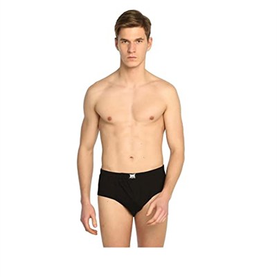Tutku İç Giyim Pamuklu Erkek Renkli Slip Külot 6 Lı Paket Siyah S