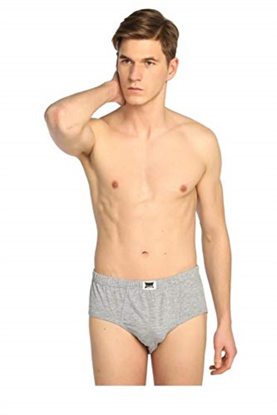 Tutku İç Giyim Pamuklu Erkek Renkli Slip Külot 6 Lı Paket, Gri, XL