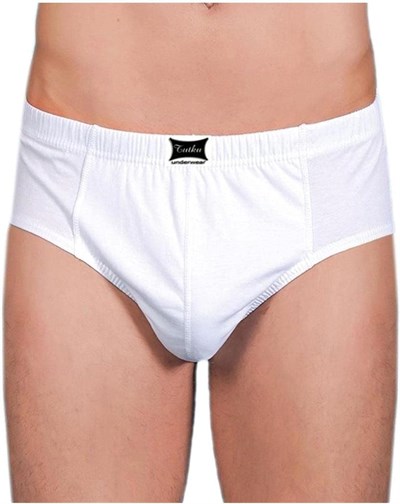 Tutku İç Giyim Pamuklu Erkek Renkli Slip Külot 6 Lı Paket Beyaz M