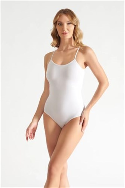 Tutku Kadın İp Askılı Çıtçıtlı Body Atlet 2li Paket