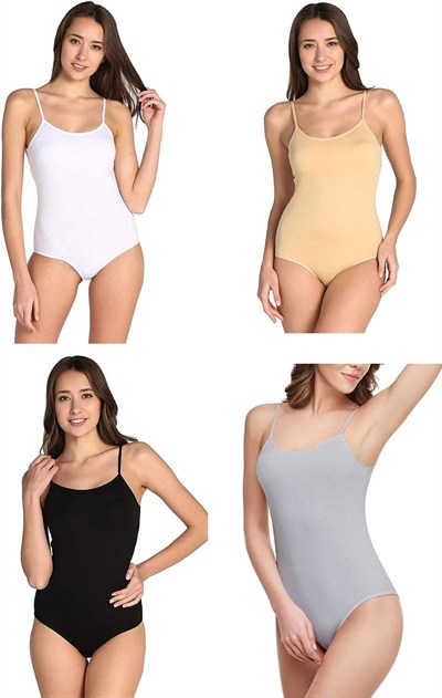 Tutku Kadın İp Askılı Kancalı Çıt Çıtlı Body 3 lü Paket
