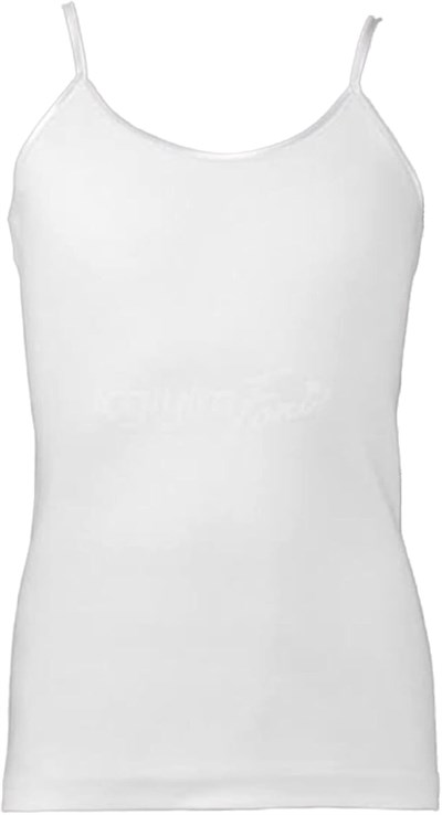Tutku-Kız Çocuk Beyaz 6lı Paket Ribana Atlet ELF568TUT01666