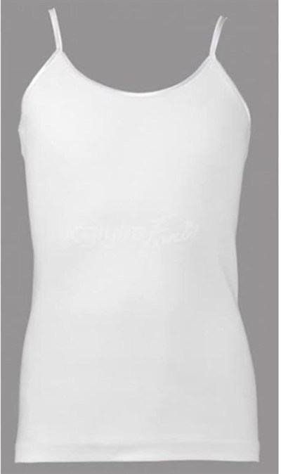 Tutku-Kız Çocuk Beyaz 6lı Paket Ribana Atlet ELF568TUT01666