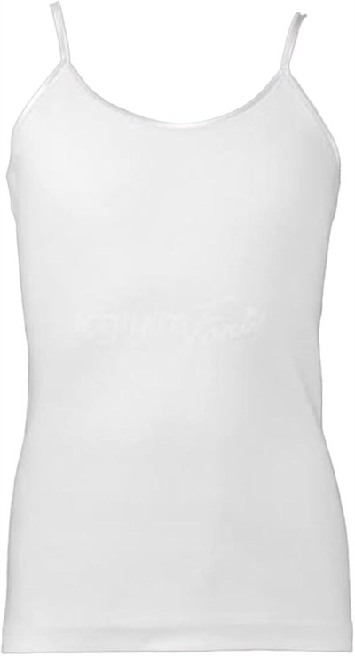 Tutku-Kız Çocuk Beyaz 6lı Paket Ribana Atlet ELF568TUT01666