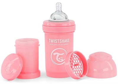Twistshake Anti-Kolik Bebek Biberonu Pembe 0+ Ay 180 ml