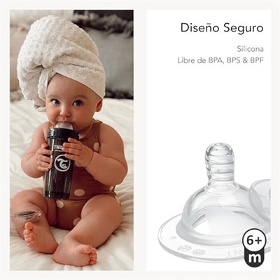 Twistshake Silikon Anti-Kolik 2li Biberon Emziği Plus 6 Ay+