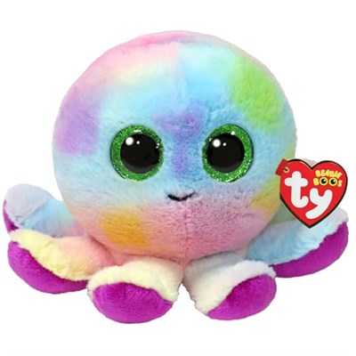 TY Beanie Boos Pastel Ahtapot Bubbles Mor Peluş Oyuncak 15 Cm