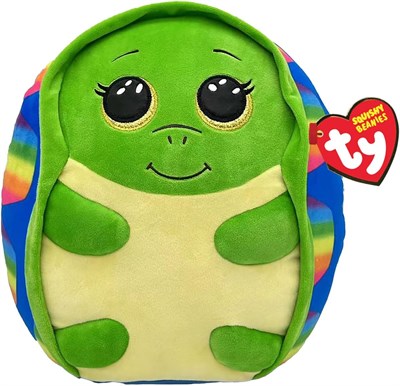 Ty Finsley Hai Squish a Boo 10 inç - Çocuklar için Squishy Bereler, Bebek Yumuşak Pelüş Hayvanlar - Koleksiyon Dostu Pelüş Teddys - Seçenekler: Finsley Hai, Shruggie Kaplumbağa, 10 Zoll, 22 cm