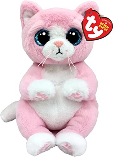 TY Lillibelle Kedi Beanie Bellie Regular 6 inç | Beanie Baby Yumuşak Peluş Oyuncak | Koleksiyon parçası Yumuşak Kumaş Tedarik
