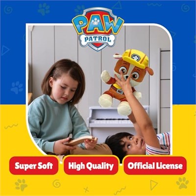 TY Rubble Paw Patrol çocuklar için yumuşak pelüş oyuncak, pelüş oyuncak, koleksiyon parçası, Beanie Babies serisi, standart - Seçenekler: Rubble, Rocky, Skye
