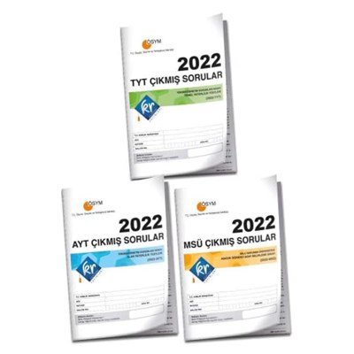TYT AYT MSÜ 2022 Yılı Çıkmış Sorular Tıpkı Basım Kr Akademi